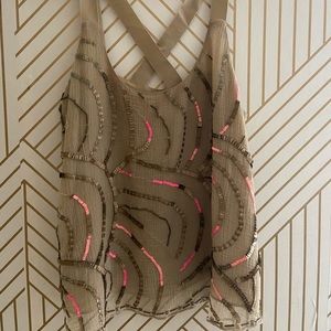 Free people sequin cami top